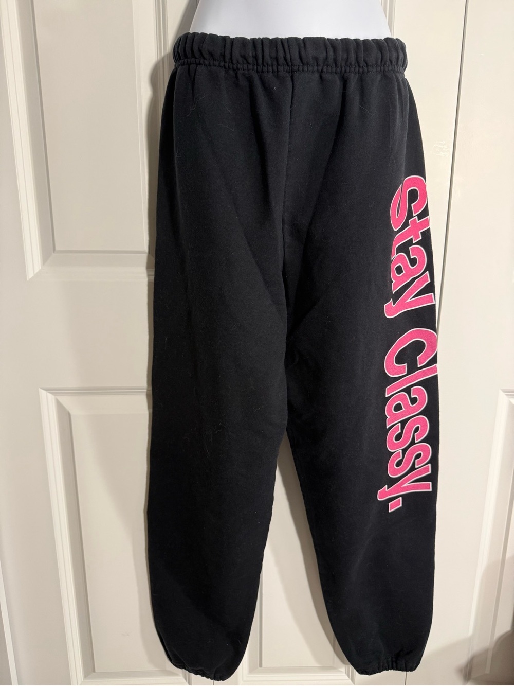 Vintage 90s Y2K low rise black sweatpants